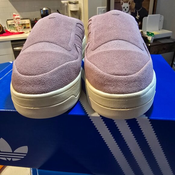 Adidas Originals Rivalry Platform Purple Mule Nubuck Leather Size 9 JH7983 NEW - Picture 5 of 14